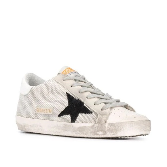 Golden Goose Super-Star sneakers in leather with mesh insert size 37 - Picture 2 of 4